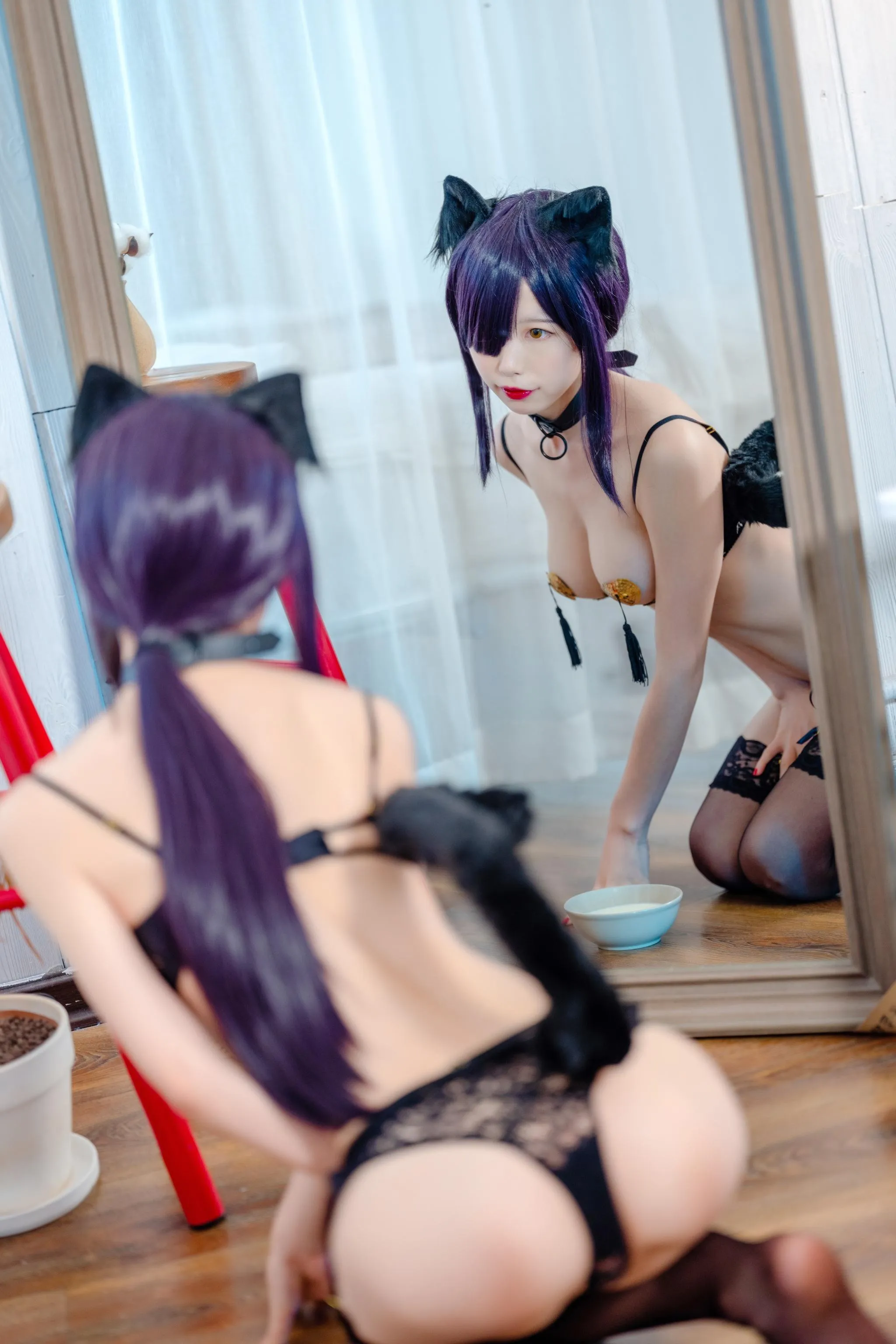 水淼Aqua – NO.09 黑猫 [30P]插图3
